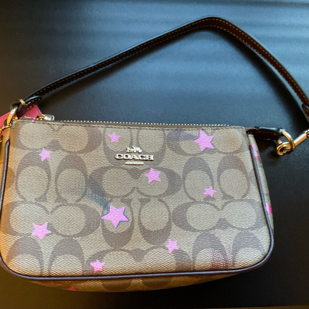 Coach C7294 Nolita 19 In Signature Canvas With Disco Star Print In Khaki Multi